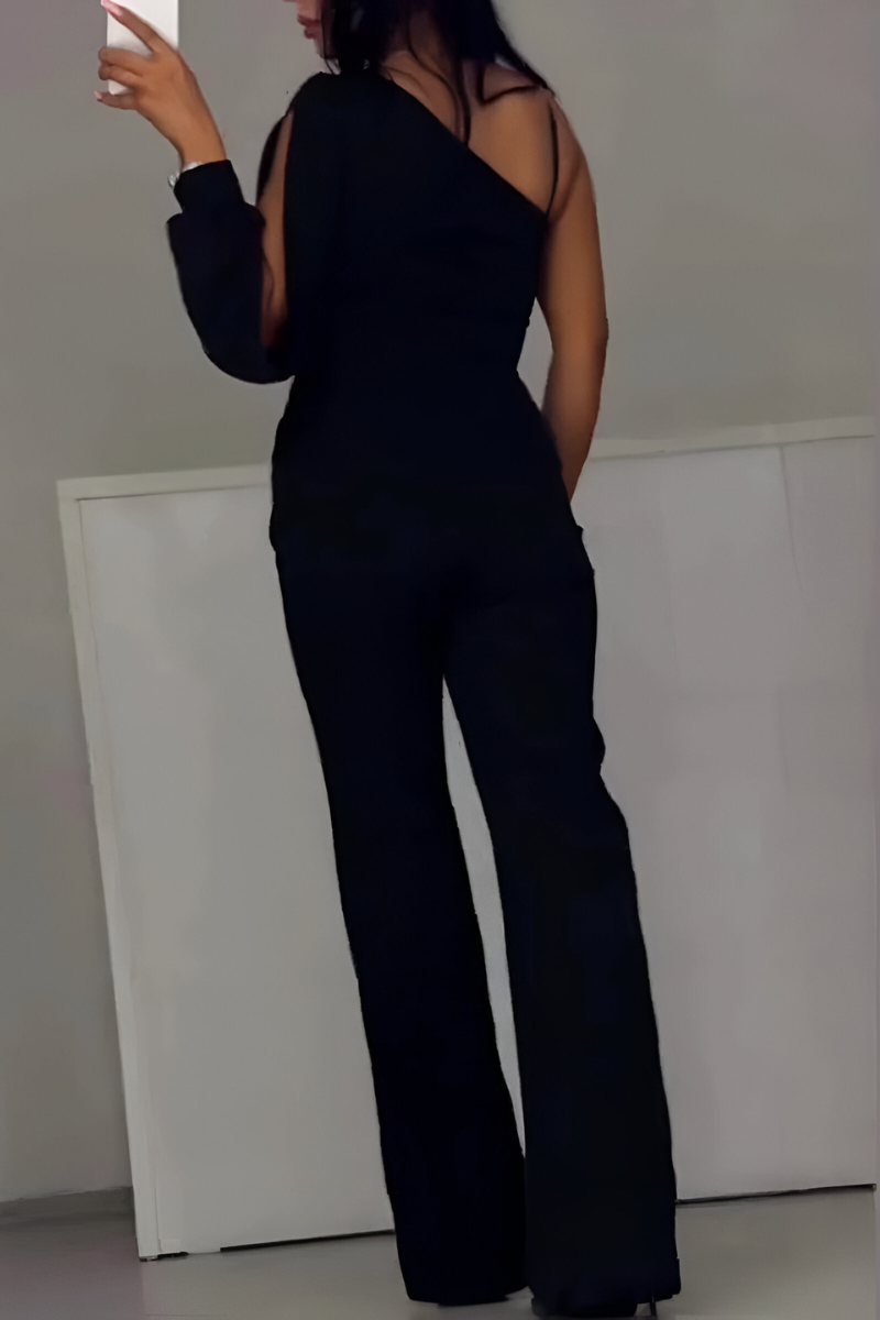 Ines™ | Modern jumpsuit med vida byxben